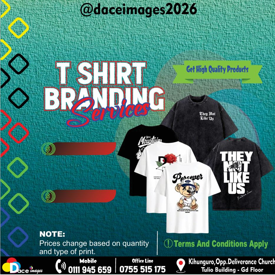 Custom T-shirt branding and printing by Dace Graphics
